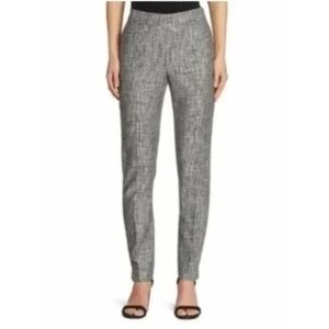 St. John Emma Tweed Ankle Wool Cropped Straight Leg  Pants 16233